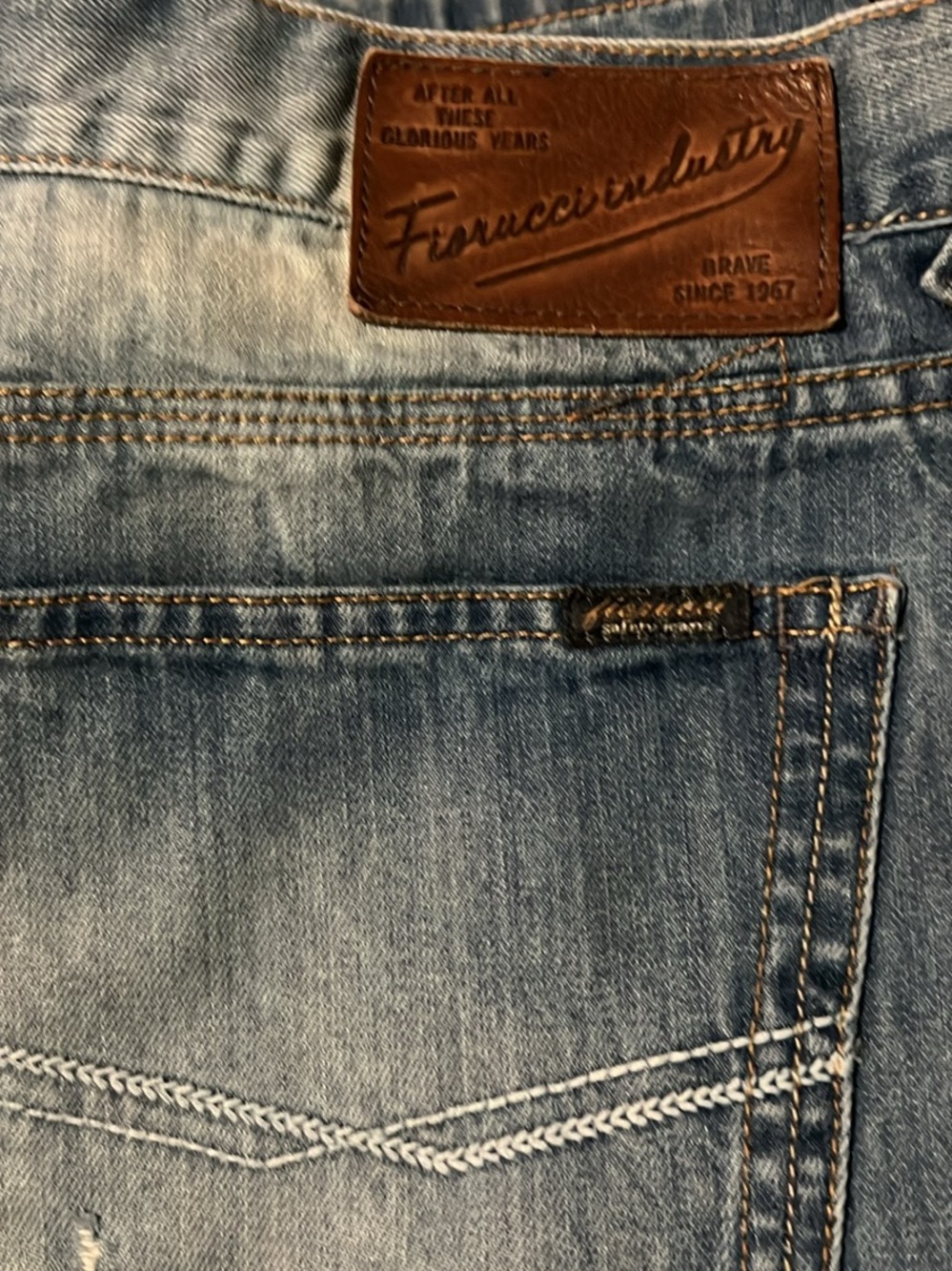 Fiorucci Light Blue Slim Straight Jeans